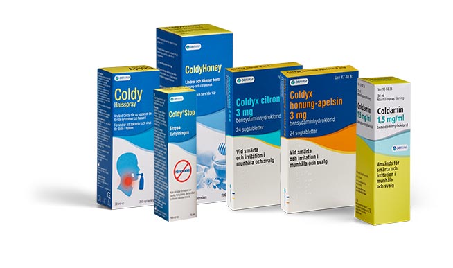 Coldy förkylningsprodukter